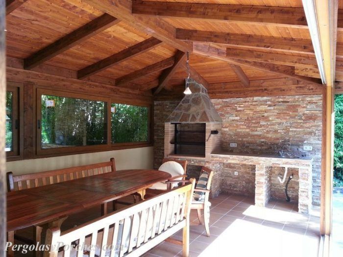 barbacoa interior – Pérgolas y Porches